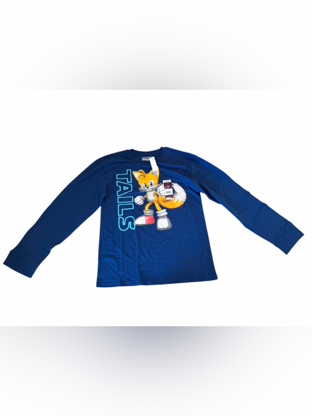 Sonic the Hedgehog Tails Long Sleeve Shirt Youth XXL (18) NWT
